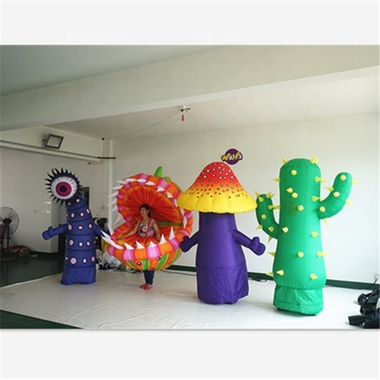 Adult costume decoration inflatable mushroom costume Pumpkin suit inflatable cactus puppet plant theme event decoration