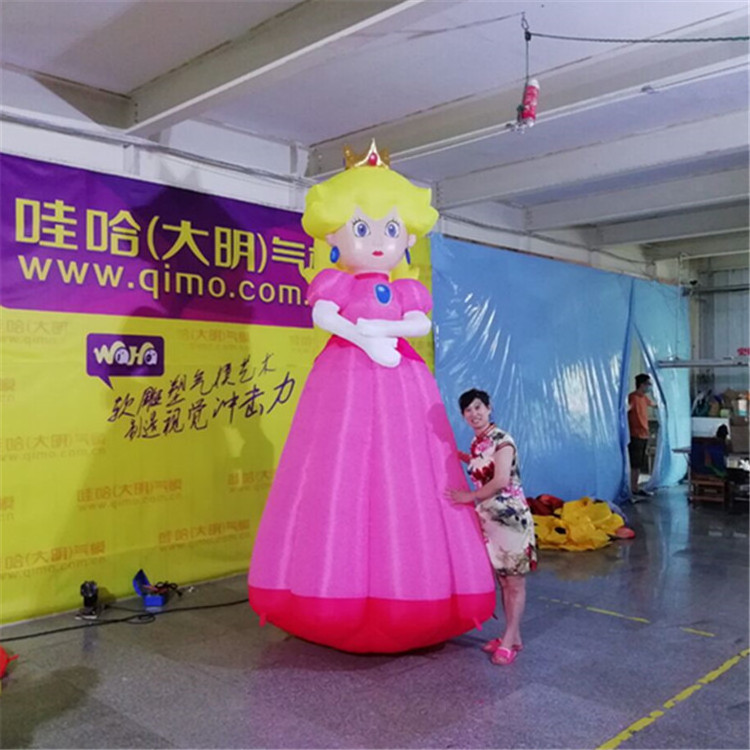 inflatable girl mascot factory custom cartoon character balloons Inflatable princess  Model