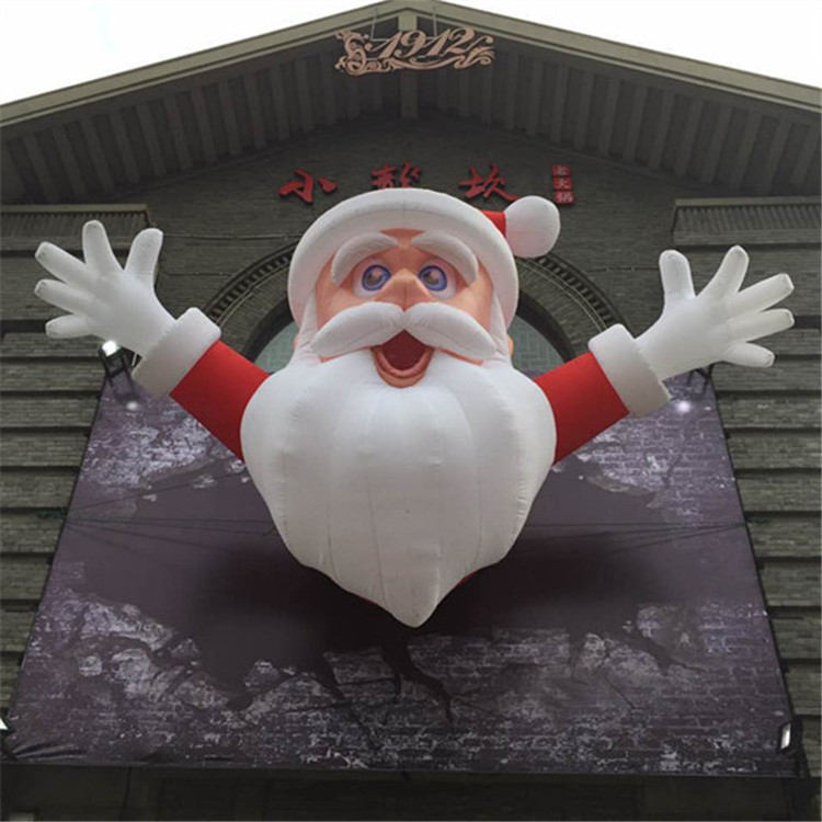 Giant inflatable santa claus Climbing Wall inflatable mall entrance Santa for christmas decoration