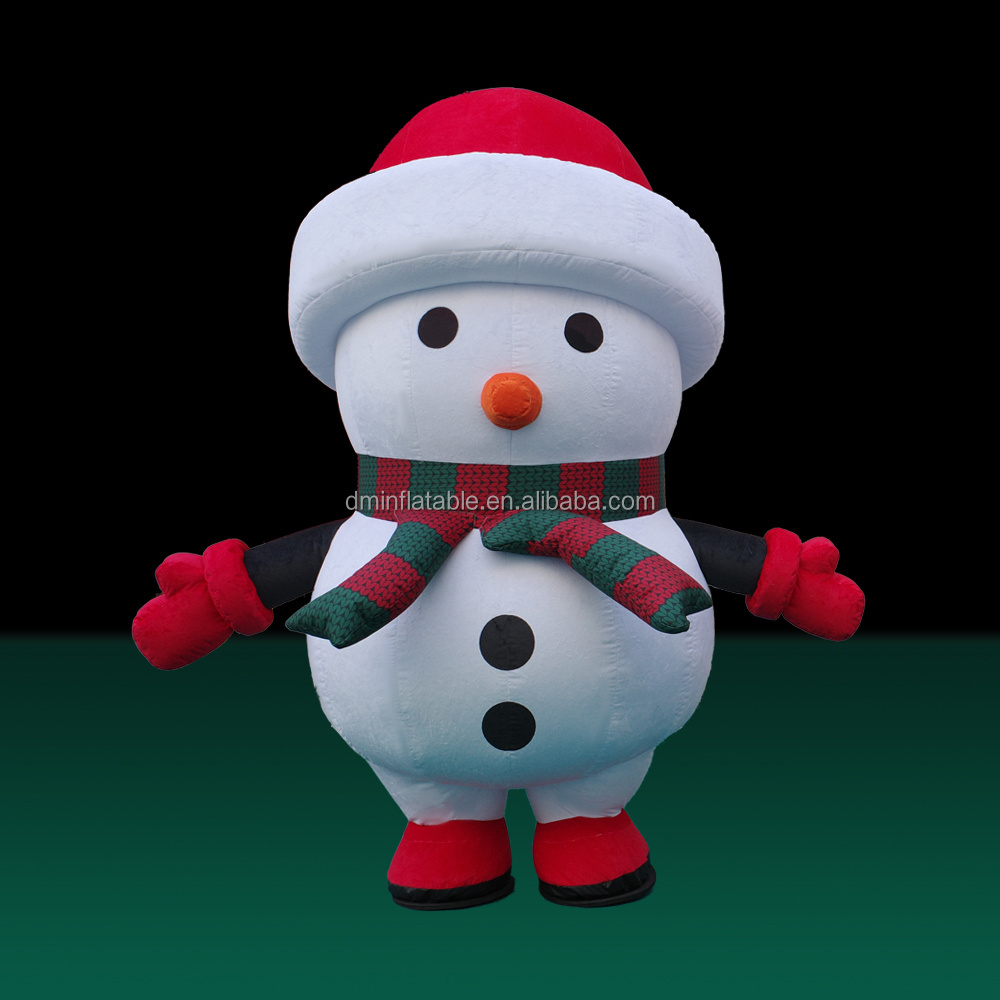 Christmas inflatable snowman reindeer costume for events advertising