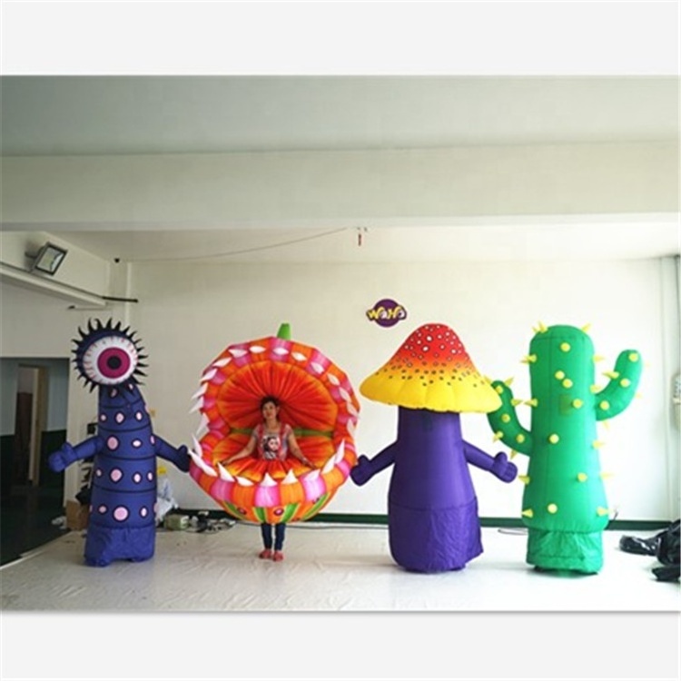 Adult costume decoration inflatable mushroom costume Pumpkin suit inflatable cactus puppet plant theme event decoration