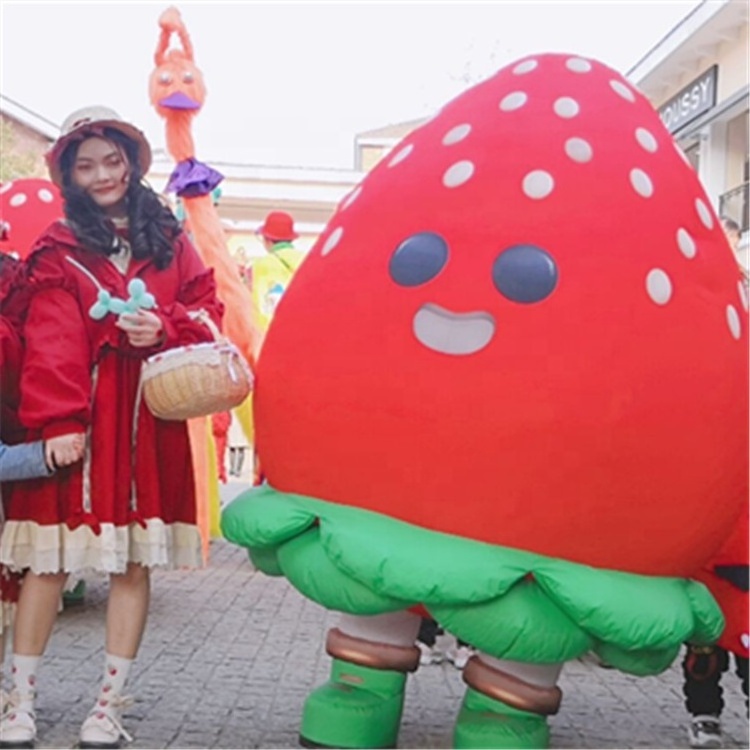 Custom made advertising inflatable fruit orange costume decoration walking suits for sale