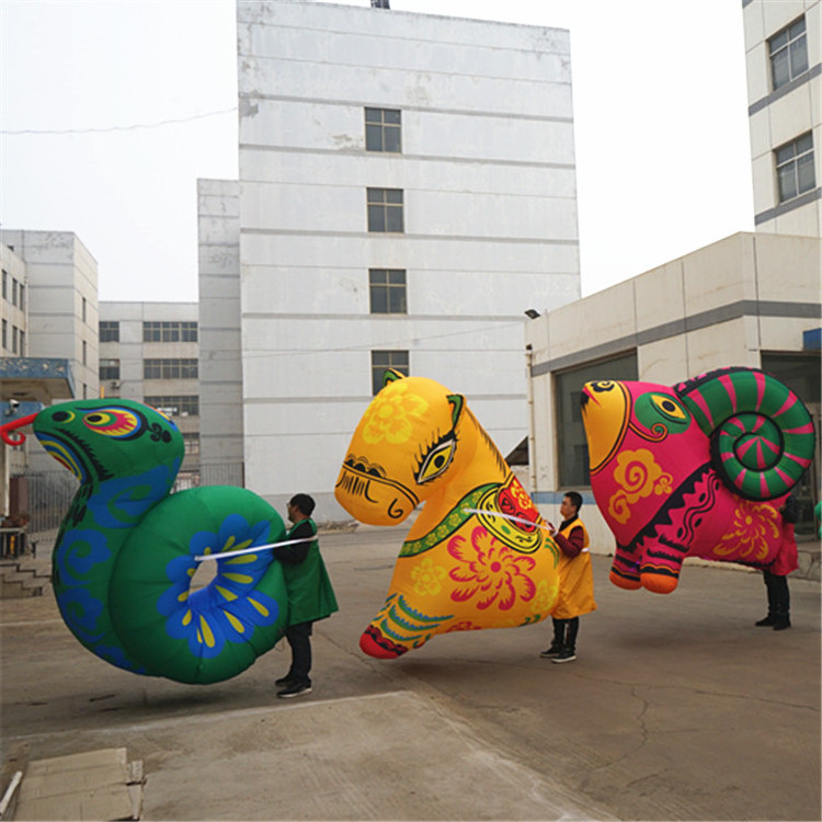 Custom Made large inflatable snake/giant inflatable dog promotional Costume inflatable horse For city Parade Events Decoration