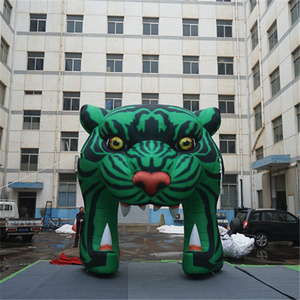 advertising giant inflatable tiger head tunnel inflatable tiger entrance archway inflatable lion arch for festival rave party