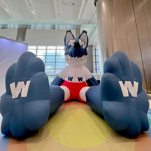 Advertising Inflatable Huge Wolf Balloon Mascot Inflatable Wolf Cartoon in advertising inflatables