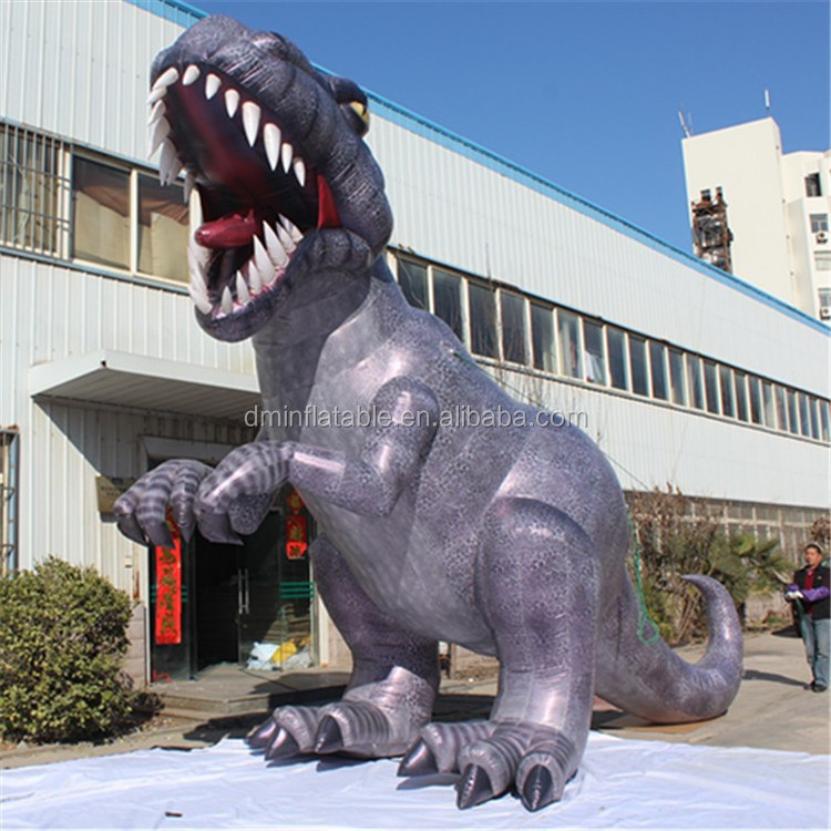 High Events Advertising Realistic jurassic world adult giant life size inflatable dinosaur T- rex For Promotional