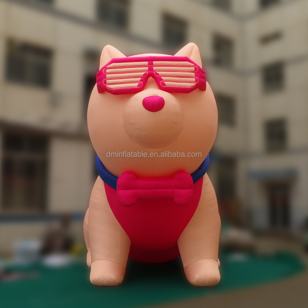 Outdoor advertising inflatable animal cartoon, inflatable dog for promotion events