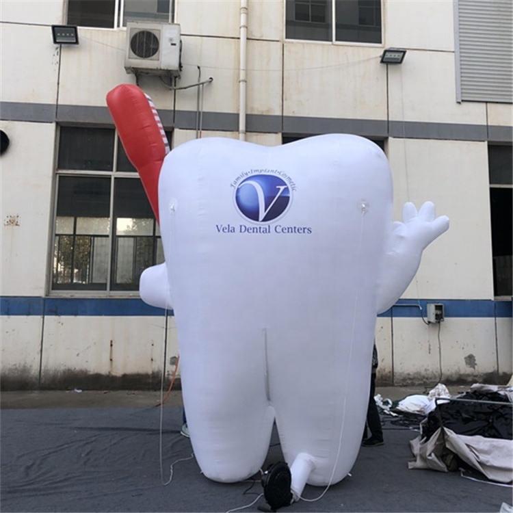 Hot sale inflatable tooth, giant inflatable toothbrush, inflatable tooth balloon for advertising