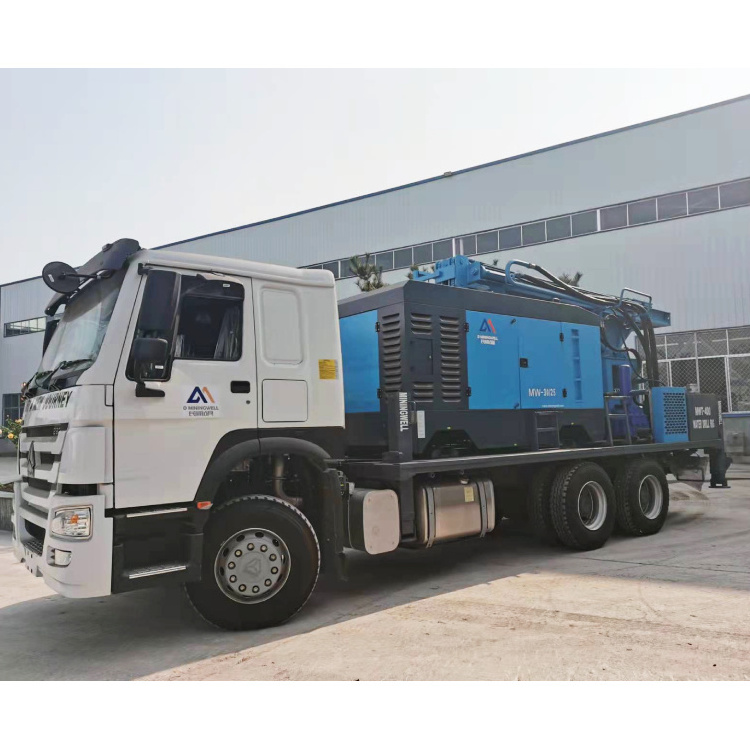 Drilling Machine Driller 600 meters Truck mounted water well drilling rig borehole truck for sale