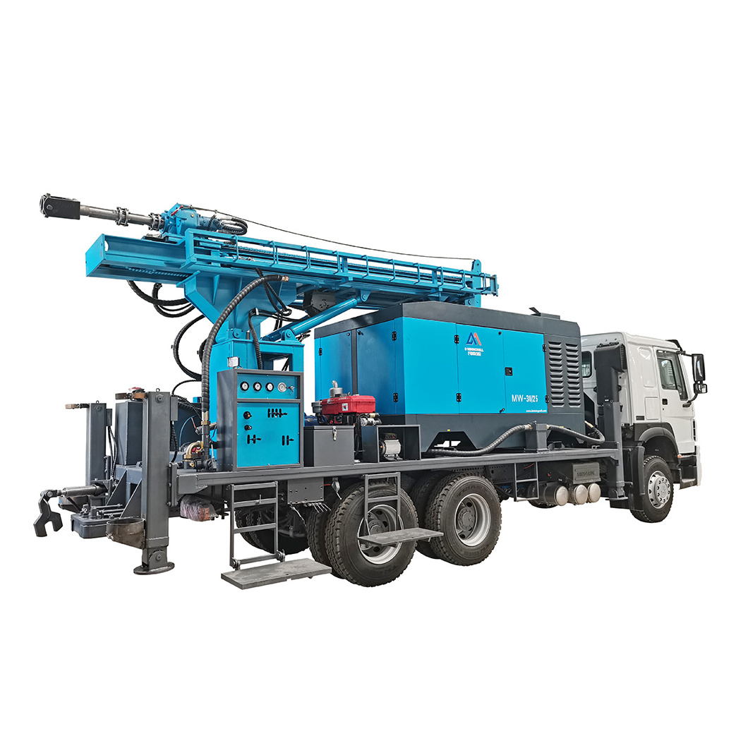 Drilling Machine Driller 600 meters Truck mounted water well drilling rig borehole truck for sale