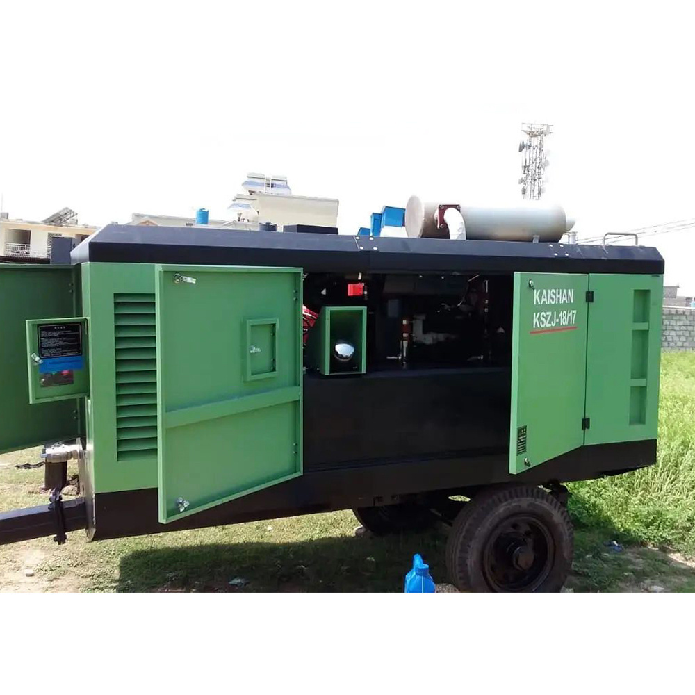 Hot Sale Kaishan Portable Air Compressor KSZJY-18/17 17bar Air Compressor For Water Well Drilling Rig