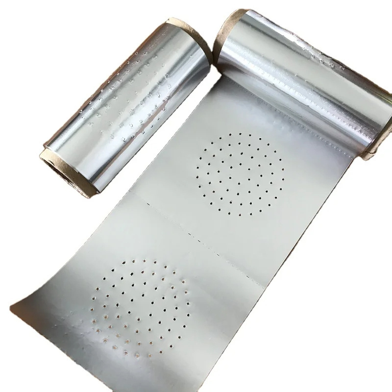 Pre-Cut Hookah Aluminum Foil 30 35 40 45 microns Hookah Aluminum Foil Sheet Paper Aluminum Foil with Hole for Shisha