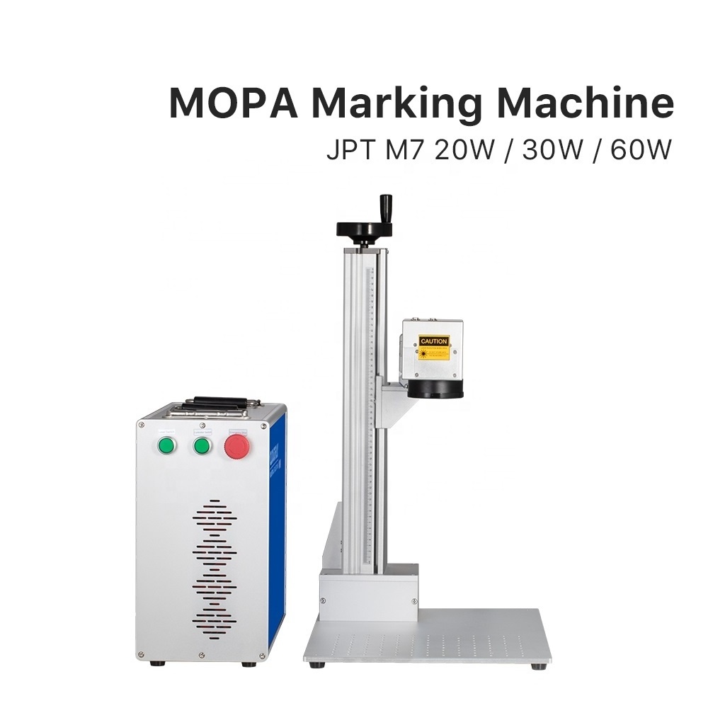 Mopa Laser 20-60W JPT M7 Fiber Laser Marking Machine 110*110-175*175 Working Area for DIY Marking Metal Stainless Steel