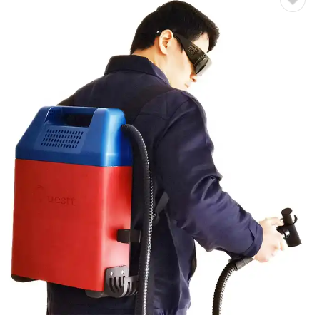 Cheapest Factory Sale 50W Backpack Mini Portable Pulsed Laser Cleaning Machine Rust Removal Painting Oil Cleaner