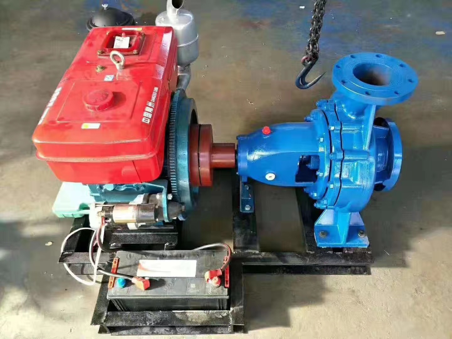 IS6 inch mobile trailer large flow diesel engine irrigation drainage pump