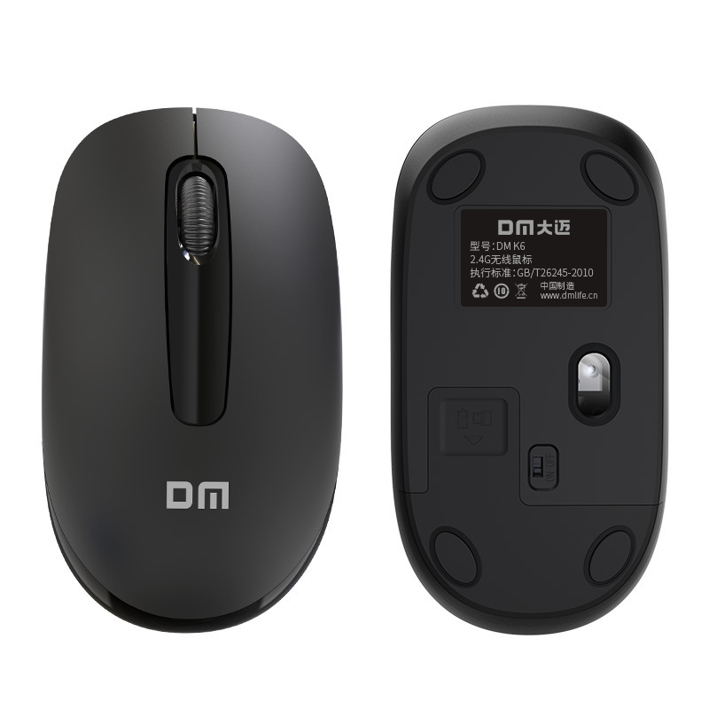 DM 2.4G wireless home office mouse 3D intelligent optical for notebook computer k6