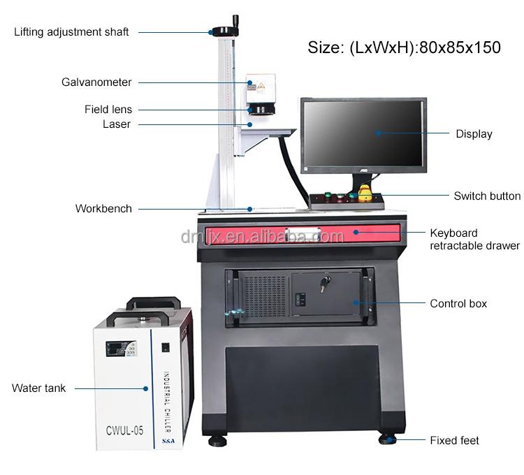 3w 5w 10w 15w 20w Industrial Uv Laser Etchers Engraver Markers Etching Engraving Uv Laser Marking Machine