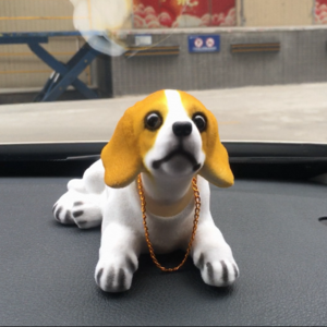 Car Accessories Interior Decoration Kits Cute Beagle Dog Car Decoration Accessories Shaking Toy For Car Decoration