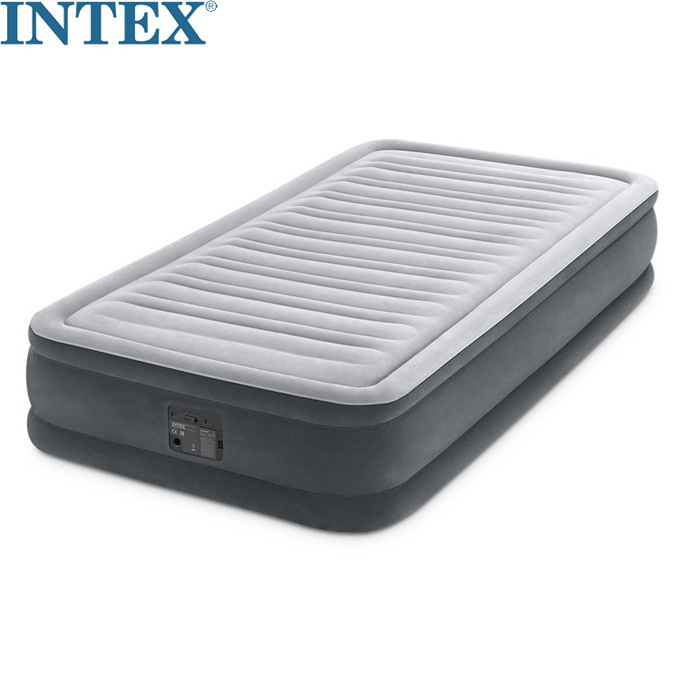 INTEX 67766 TWIN DURA-BEAM COMFORT-PLUSH AIRBED WITH BIP