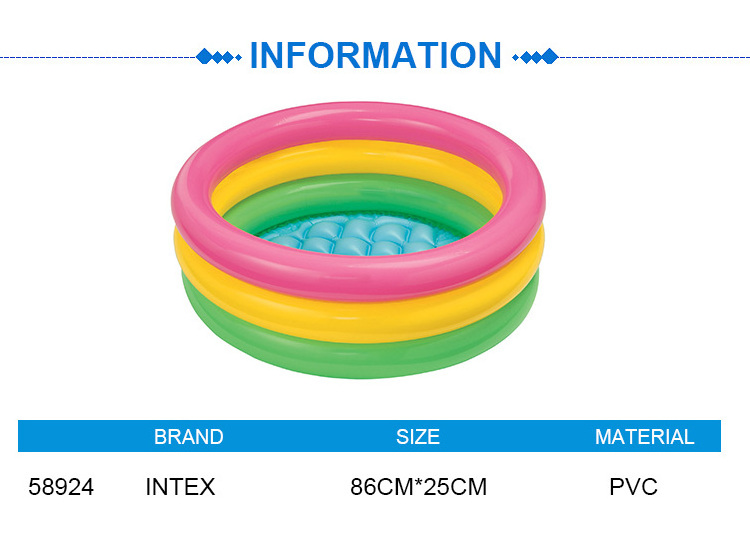 INTEX 58924 Piscina Gonflable Piscina 86cmX25cm Above Ground Bathtubs Inflatable swimming Pool