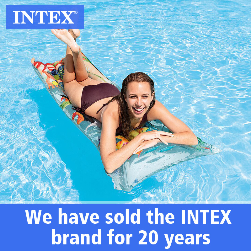 intex 59720 fashion mat adult large inflatable pool float outdoor camping folding floating mat