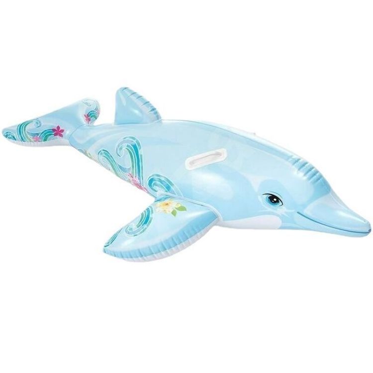 INTEX 58535 ride-on Children float Toy with 2 Heavy Duty Handles Inflatable Shark Toys Pool Float