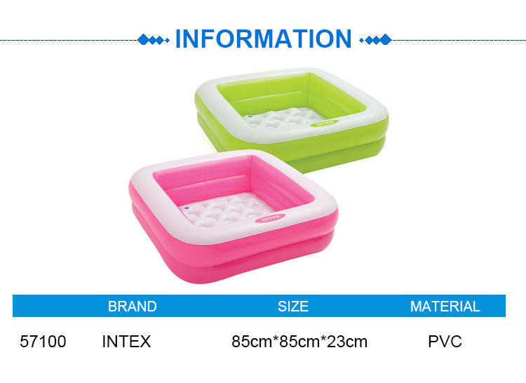 Intex 57100 Inflatable Swimming Pool  Portable Folding Square Play Box Pools Baby Swimming Pool Kids SPA Tub