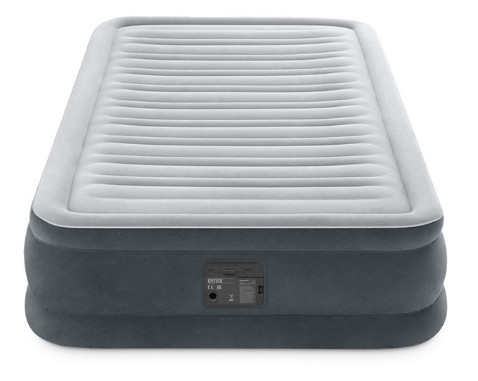 INTEX 67766 TWIN DURA-BEAM COMFORT-PLUSH AIRBED WITH BIP