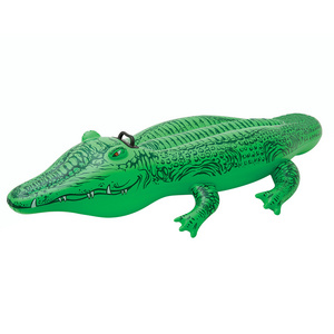 Intex 58546 Cross-border inflatable water toy Water item Crocodile mounted animal floating row