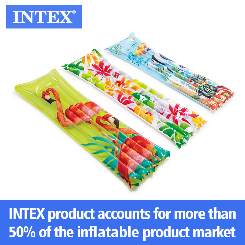 intex 59720 fashion mat adult large inflatable pool float outdoor camping folding floating mat