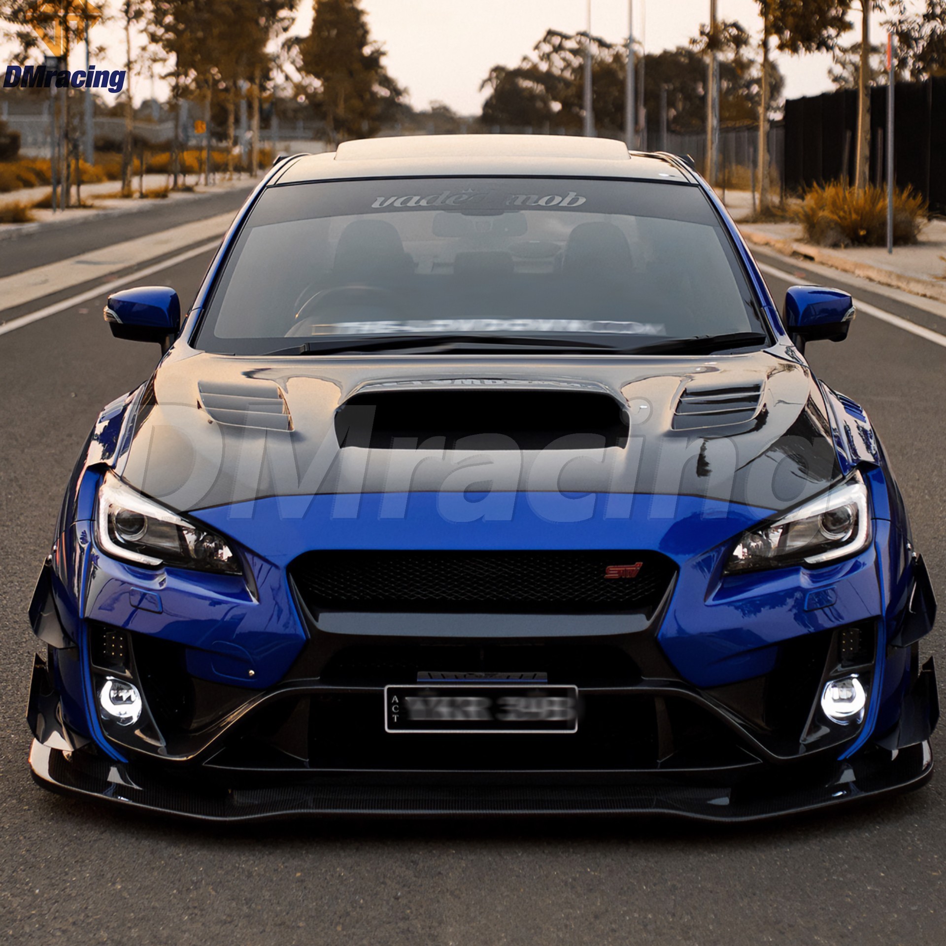 VARI VRS WIDE VERSION STYLE CARBON FIBER FRONT BUMPER BODY KIT FOR SUBARU IMPREZA 11 VAB VAF STI S4 2015-2018