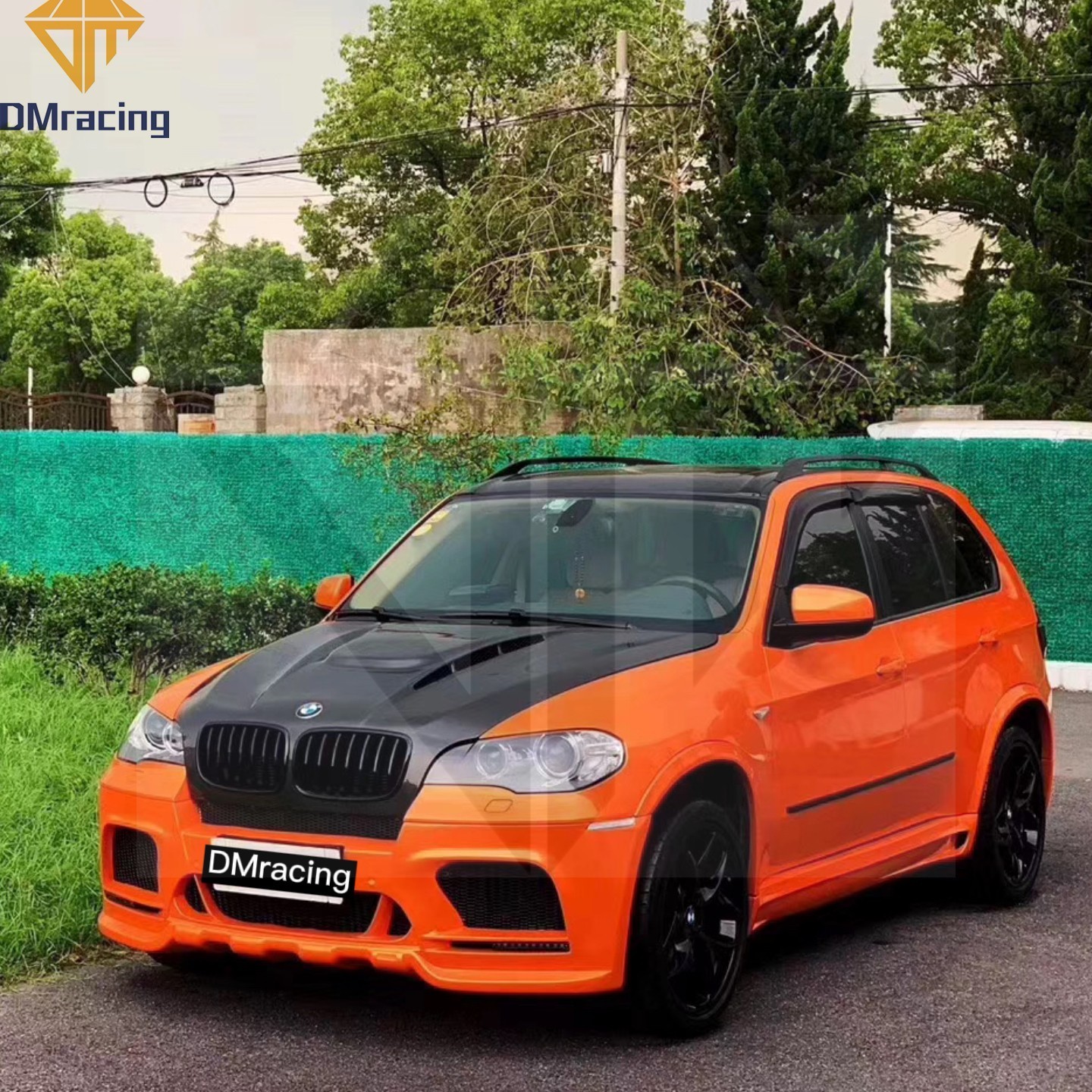 HM STYLE CARBON FIBER HOOD BONNET FOR BMW X6 X6M X5 X5M E70 E71 2007-2013