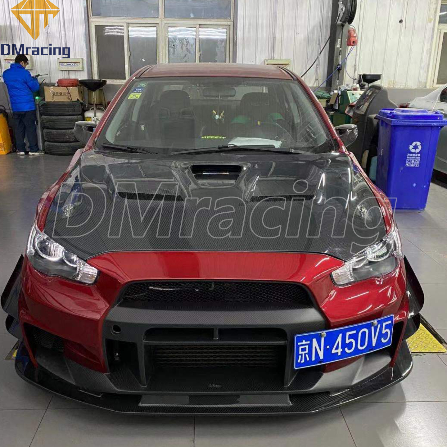 2017 VARI VRS VER ULTIMATE STYLE CARBON FIBER FRONT BUMPER CANARDS FOR MITSUBISHI LANCER EVOLUTION EVO X EVO 10 2008-2015