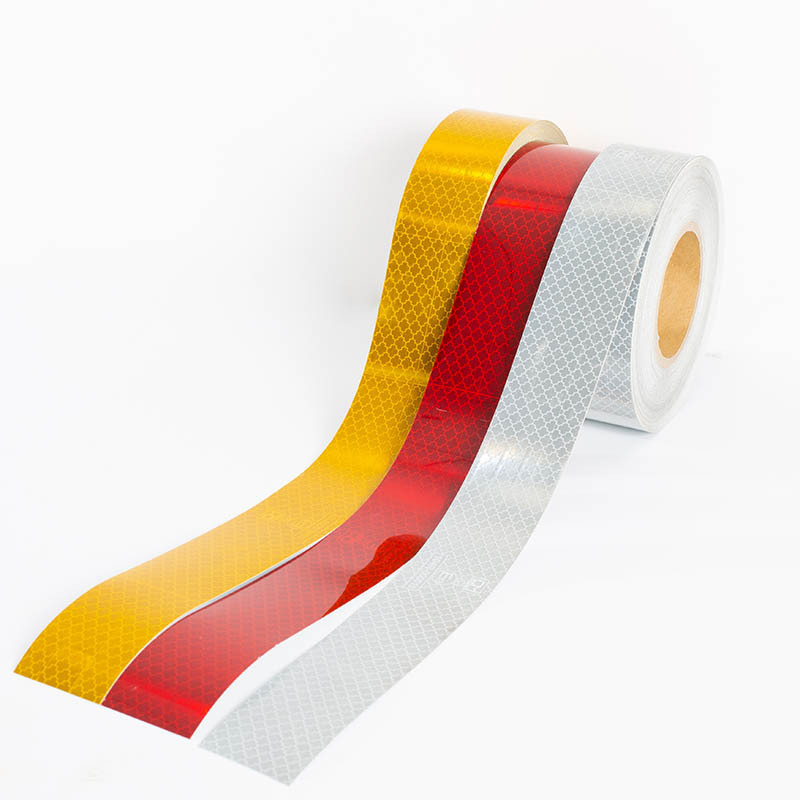 Yellow Red White E13 C DM ECE 104R-000010 prism reflective conspicuity marking tape