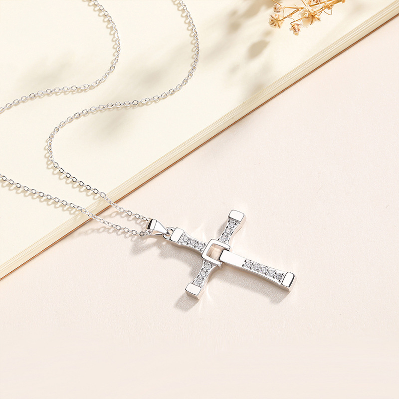 925 Minimalist Pendant Women Layer Tennis Necklaces Zirconia Jewelry Dainty 18K Gold s925 Sterling Silver Cross Necklace jewelry