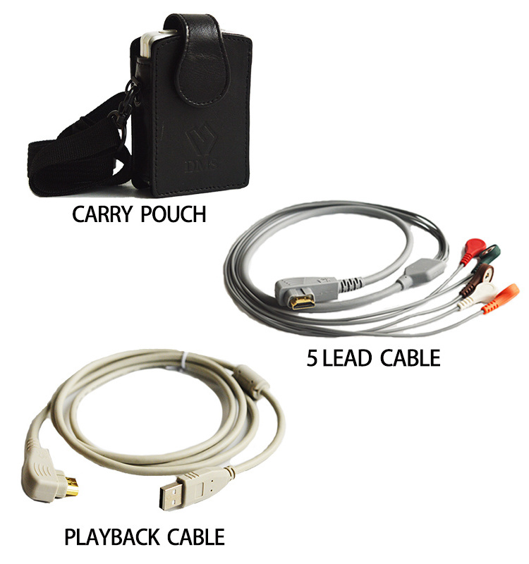 One-Piece 3-Lead/5-Lead Holter ECG/EKG Cable