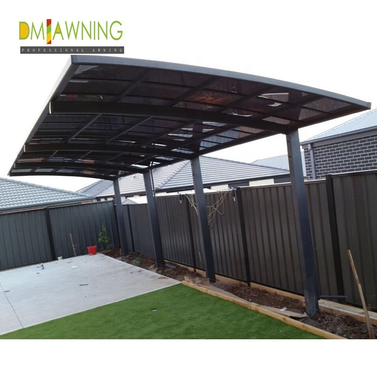 Waterproof Aluminium Carport,6x6M Outside Carport Canopy