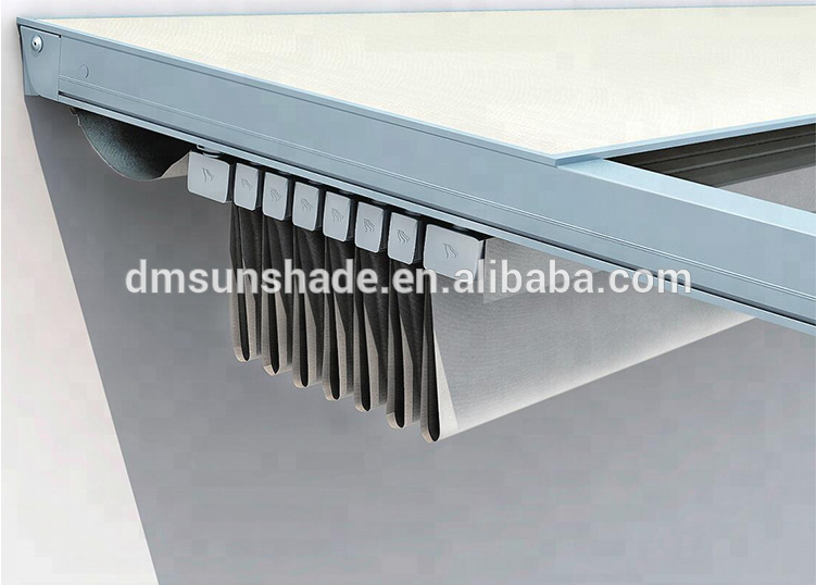 Motorized outdoor Aluminium Canopy Pergola Roof Systems PVC Pergola With LED Lights