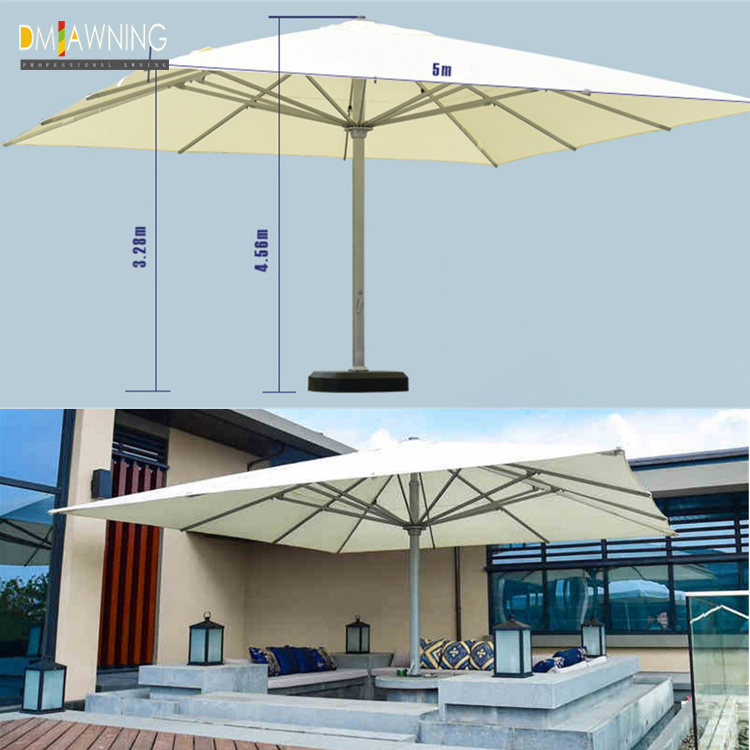 5M Heavy Duty Large Outdoor Garden Newest Style Starlight LED Parasol Umbrella