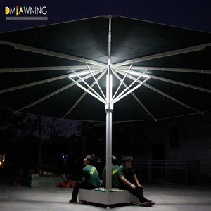 Outdoor Sunshade Solar LED Light Patio Umbrella,Outdoor Umbrella