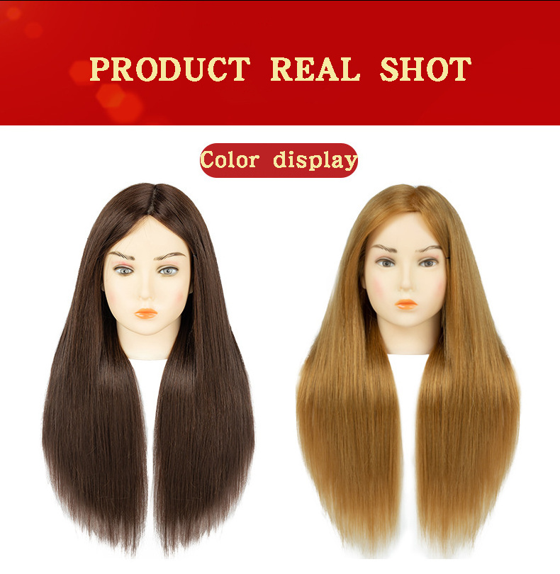 Hot-selling High quality  Mannequin Training Head Hair Mixed hair Cosmetology Manikin Head