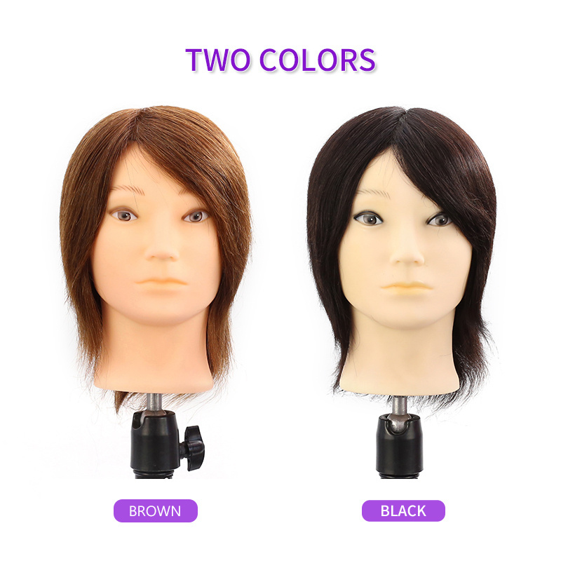 Wholesale Price 100% Real Hair Training Head For Barber Salon Mannequin Heads