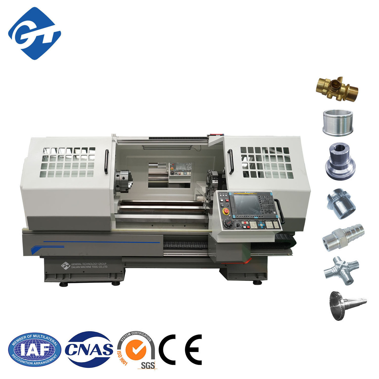 GT DMTG CKE6150 High Rigidity Slant Bed CNC Lathe Turning Machine With Linear Guideway Light Duty Cnc Lathe