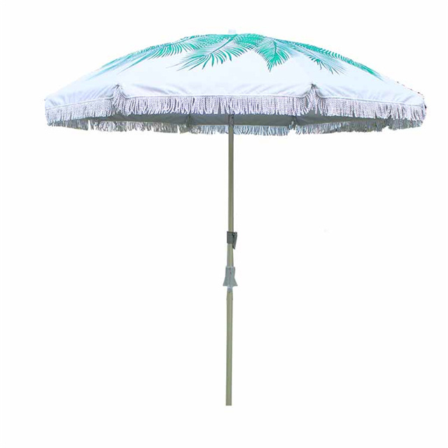 Chinese Good Quality  Beach Umbrella With Tassels