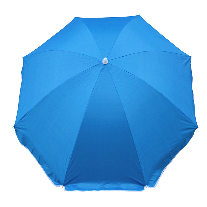 Beach Parasol Sun Garden Beach Umbrella Colour Outdoor Use Blue Chinese Outdoor Furniture Umbrella Big Umbrella Large 100cm 2M