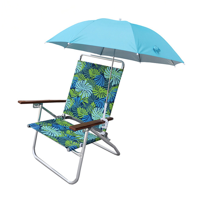 Clip Umbrella Small Beach Chair Clamp Umbrella for The Beach Box Chinese Outdoor Furniture Stainless Steel Pole 8mm Sea Umbrella