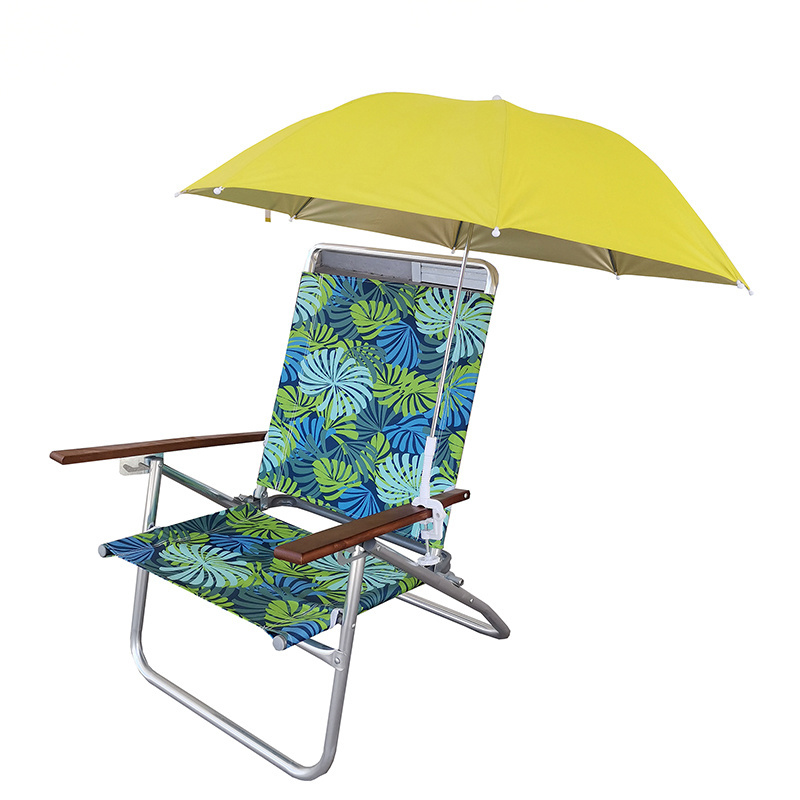 Clip Umbrella Small Beach Chair Clamp Umbrella for The Beach Box Chinese Outdoor Furniture Stainless Steel Pole 8mm Sea Umbrella