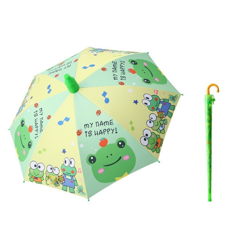 2023 New Cartoon Rain Straight Boy Kid Child Umbrella Plastic Metal Frame Unicorn Umbrella Umbrella Supplier for Sale Novelty