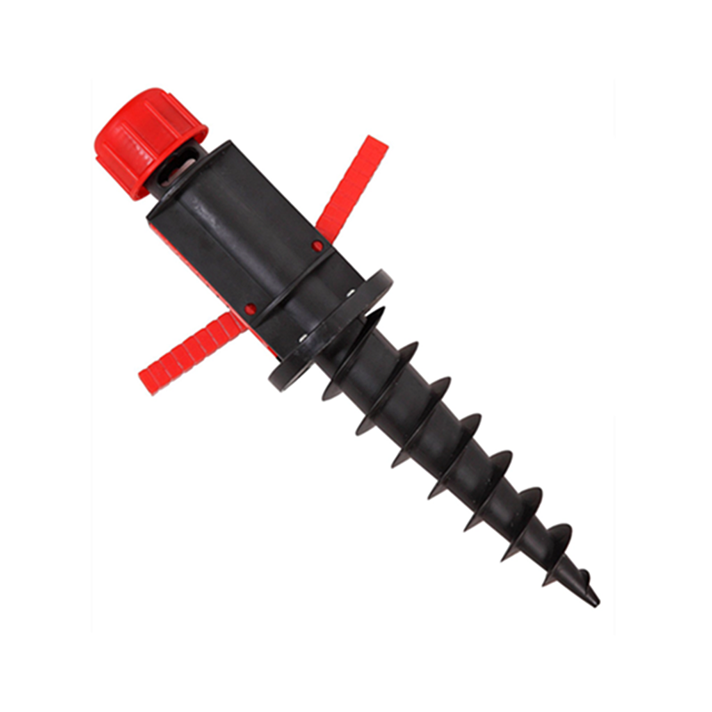 High Quality PP Plastic Beach Umbrella Sand Screw Anchor Base With Handle