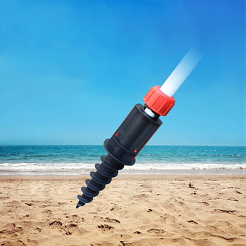 High Quality PP Plastic Beach Umbrella Sand Screw Anchor Base With Handle